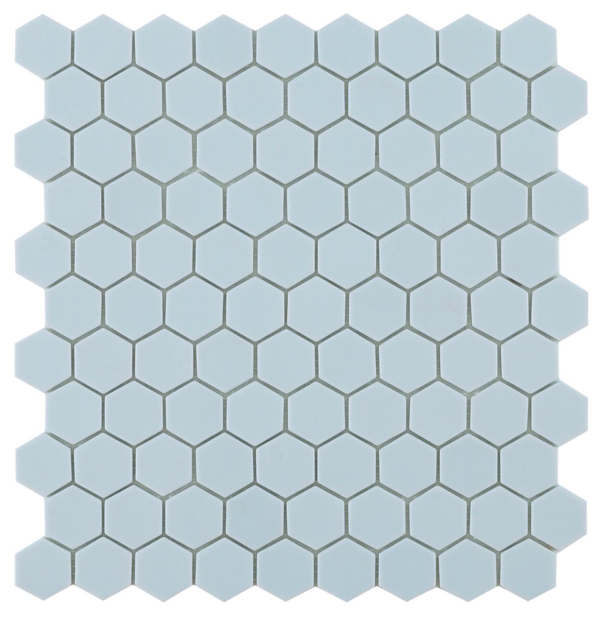 By Goof hexagon mozaïek lichtblauw 30x30